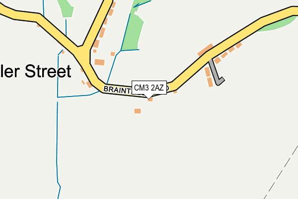 CM3 2AZ map - OS OpenMap – Local (Ordnance Survey)