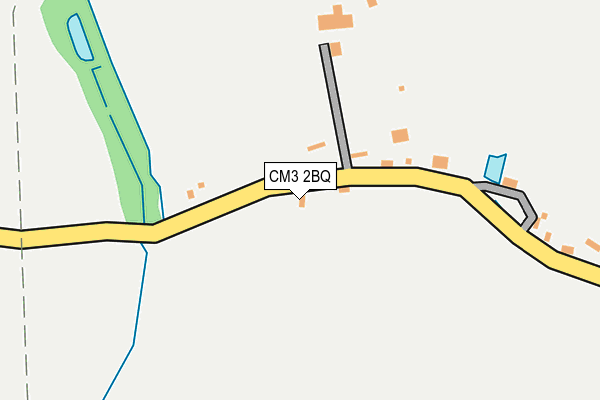 CM3 2BQ map - OS OpenMap – Local (Ordnance Survey)