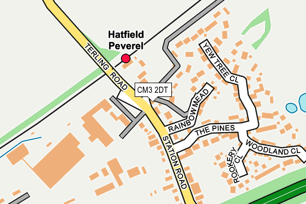 CM3 2DT map - OS OpenMap – Local (Ordnance Survey)