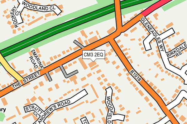 CM3 2EQ map - OS OpenMap – Local (Ordnance Survey)