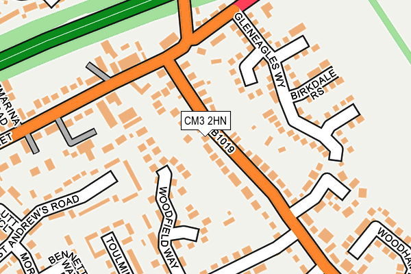 CM3 2HN map - OS OpenMap – Local (Ordnance Survey)