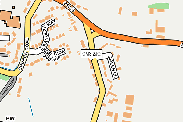 CM3 2JQ map - OS OpenMap – Local (Ordnance Survey)