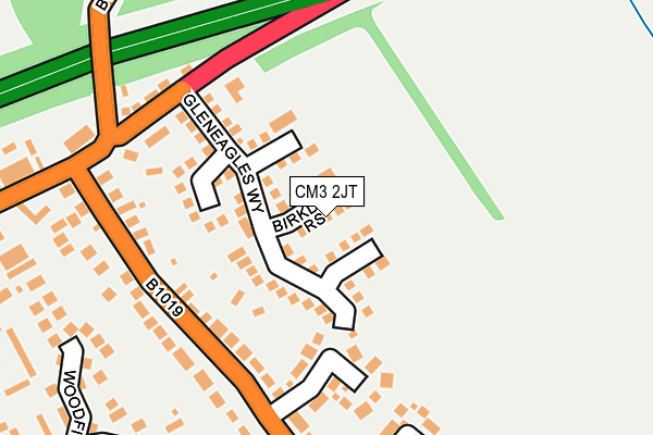 CM3 2JT map - OS OpenMap – Local (Ordnance Survey)