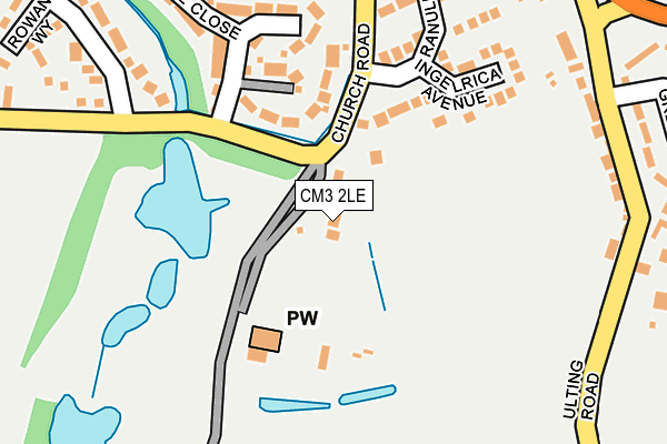 CM3 2LE map - OS OpenMap – Local (Ordnance Survey)