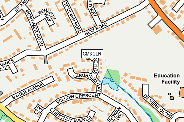 CM3 2LR map - OS OpenMap – Local (Ordnance Survey)