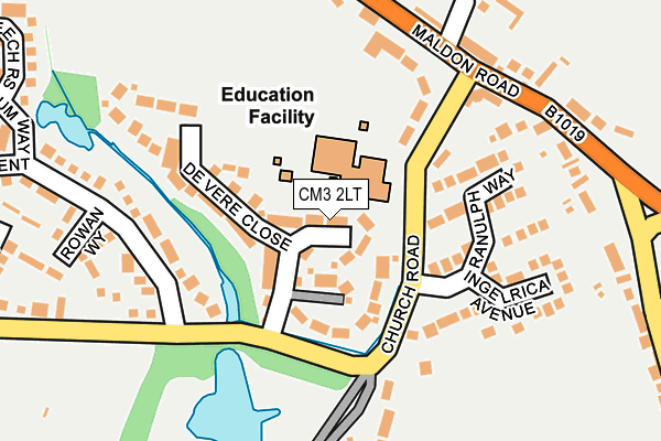 CM3 2LT map - OS OpenMap – Local (Ordnance Survey)