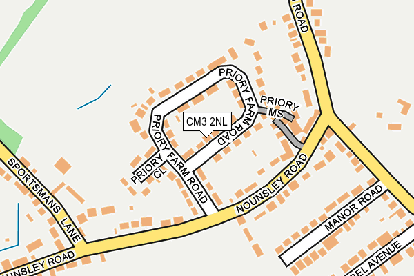 CM3 2NL map - OS OpenMap – Local (Ordnance Survey)