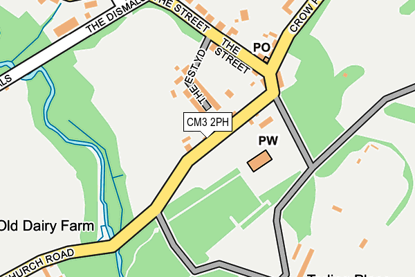 CM3 2PH map - OS OpenMap – Local (Ordnance Survey)