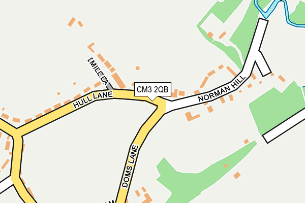 CM3 2QB map - OS OpenMap – Local (Ordnance Survey)