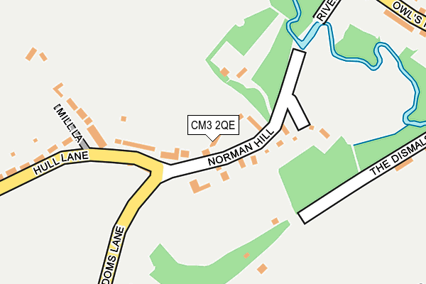 CM3 2QE map - OS OpenMap – Local (Ordnance Survey)