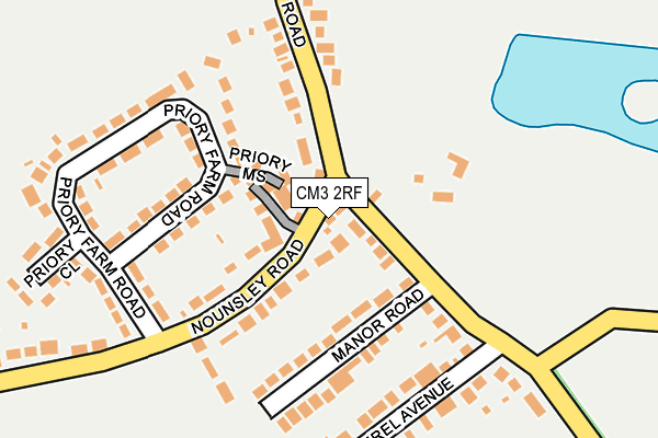 CM3 2RF map - OS OpenMap – Local (Ordnance Survey)
