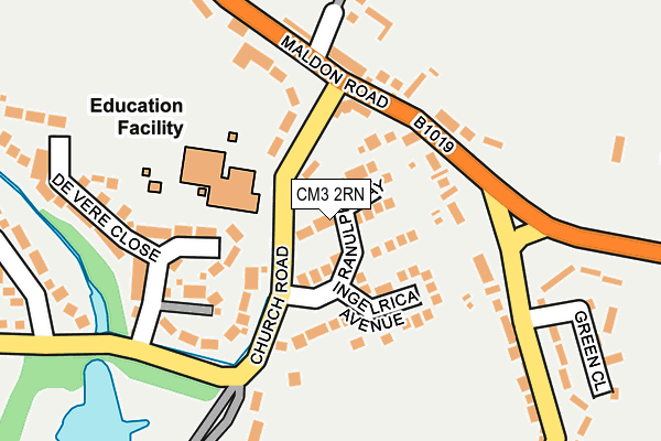 CM3 2RN map - OS OpenMap – Local (Ordnance Survey)