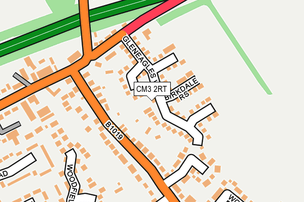 CM3 2RT map - OS OpenMap – Local (Ordnance Survey)
