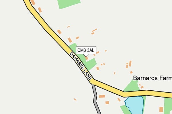 CM3 3AL map - OS OpenMap – Local (Ordnance Survey)