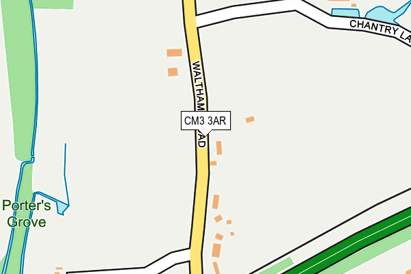 CM3 3AR map - OS OpenMap – Local (Ordnance Survey)