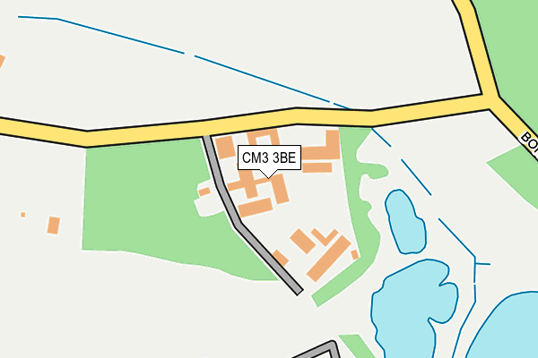 CM3 3BE map - OS OpenMap – Local (Ordnance Survey)