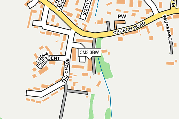 CM3 3BW map - OS OpenMap – Local (Ordnance Survey)