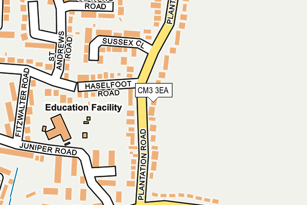 CM3 3EA map - OS OpenMap – Local (Ordnance Survey)
