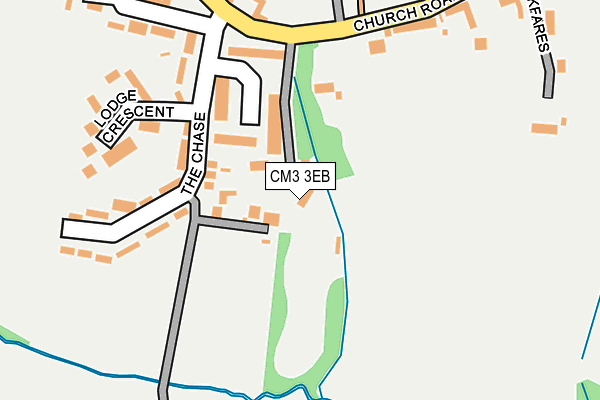 CM3 3EB map - OS OpenMap – Local (Ordnance Survey)