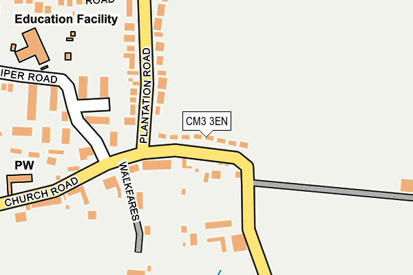 CM3 3EN map - OS OpenMap – Local (Ordnance Survey)