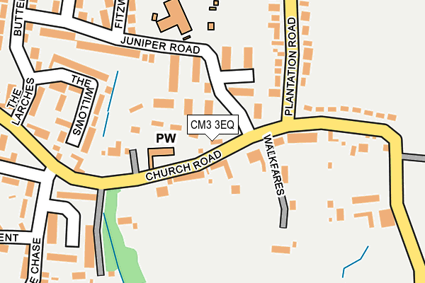 CM3 3EQ map - OS OpenMap – Local (Ordnance Survey)