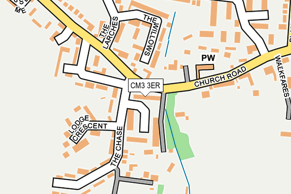 CM3 3ER map - OS OpenMap – Local (Ordnance Survey)