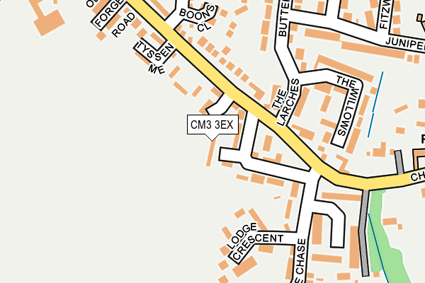 CM3 3EX map - OS OpenMap – Local (Ordnance Survey)