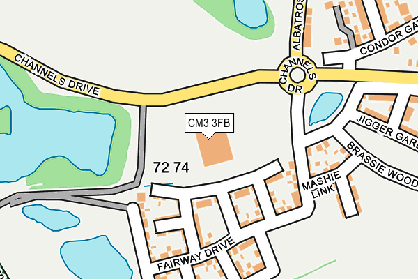 CM3 3FB map - OS OpenMap – Local (Ordnance Survey)