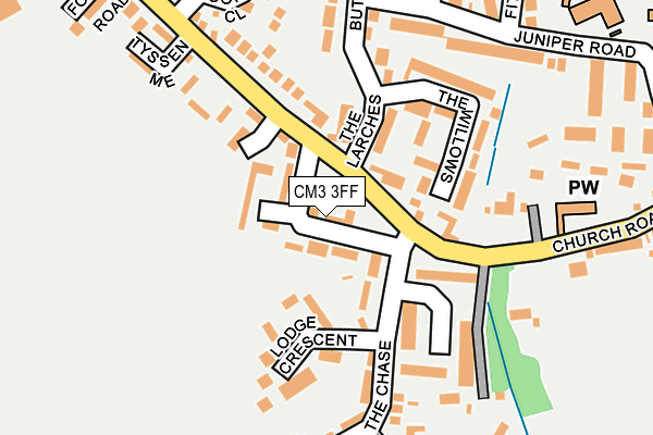 CM3 3FF map - OS OpenMap – Local (Ordnance Survey)