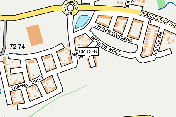 CM3 3FN map - OS OpenMap – Local (Ordnance Survey)