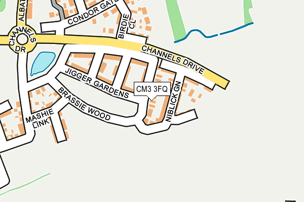 CM3 3FQ map - OS OpenMap – Local (Ordnance Survey)