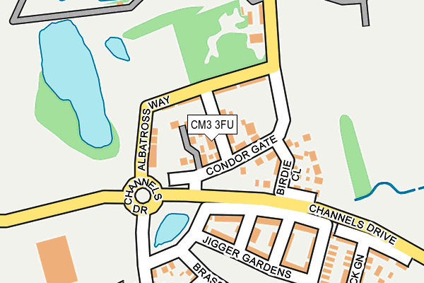 CM3 3FU map - OS OpenMap – Local (Ordnance Survey)