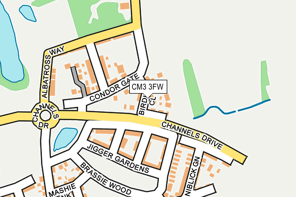 CM3 3FW map - OS OpenMap – Local (Ordnance Survey)