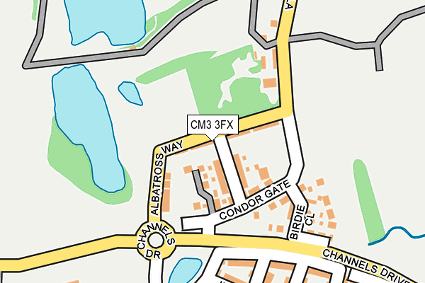 CM3 3FX map - OS OpenMap – Local (Ordnance Survey)