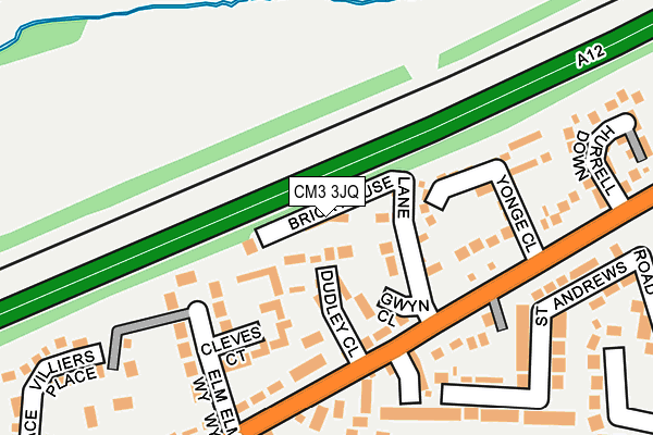 CM3 3JQ map - OS OpenMap – Local (Ordnance Survey)