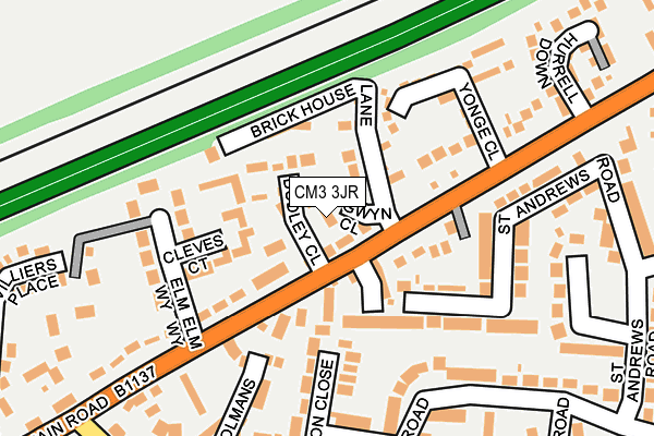CM3 3JR map - OS OpenMap – Local (Ordnance Survey)