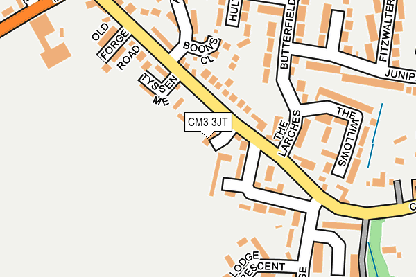 CM3 3JT map - OS OpenMap – Local (Ordnance Survey)