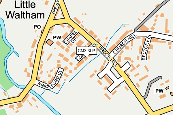 CM3 3LP map - OS OpenMap – Local (Ordnance Survey)