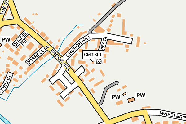 CM3 3LT map - OS OpenMap – Local (Ordnance Survey)