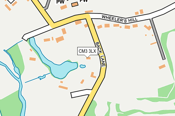 CM3 3LX map - OS OpenMap – Local (Ordnance Survey)