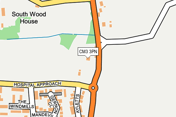 CM3 3PN map - OS OpenMap – Local (Ordnance Survey)