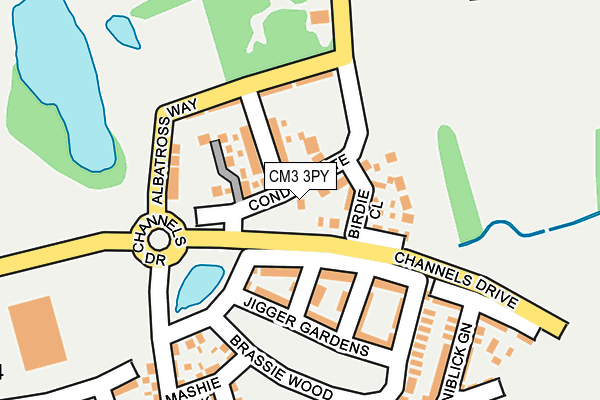 CM3 3PY map - OS OpenMap – Local (Ordnance Survey)