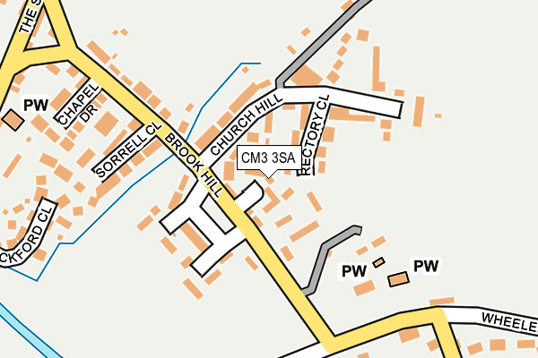 CM3 3SA map - OS OpenMap – Local (Ordnance Survey)