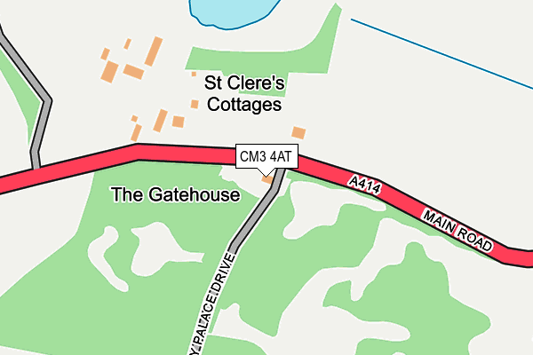 CM3 4AT map - OS OpenMap – Local (Ordnance Survey)