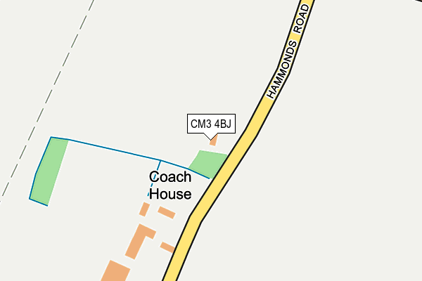 CM3 4BJ map - OS OpenMap – Local (Ordnance Survey)