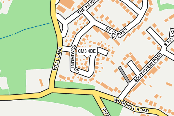 CM3 4DE map - OS OpenMap – Local (Ordnance Survey)