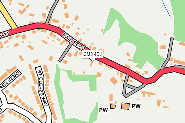 CM3 4DJ map - OS OpenMap – Local (Ordnance Survey)