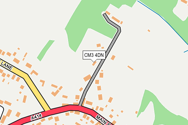 CM3 4DN map - OS OpenMap – Local (Ordnance Survey)
