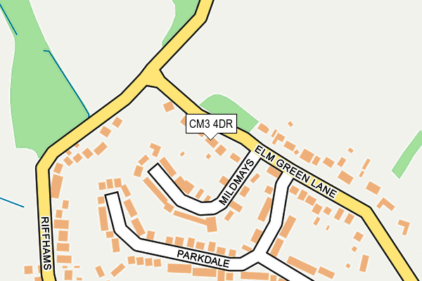 CM3 4DR map - OS OpenMap – Local (Ordnance Survey)