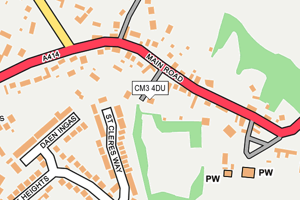 CM3 4DU map - OS OpenMap – Local (Ordnance Survey)